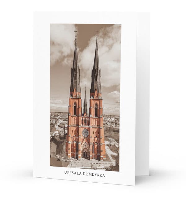 Folded Card Uppsala Cathedral