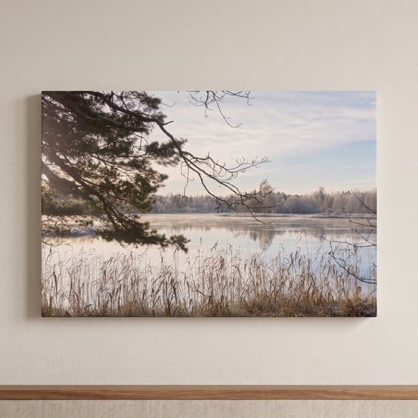 Dalälven vintertid - Canvas Art - 1