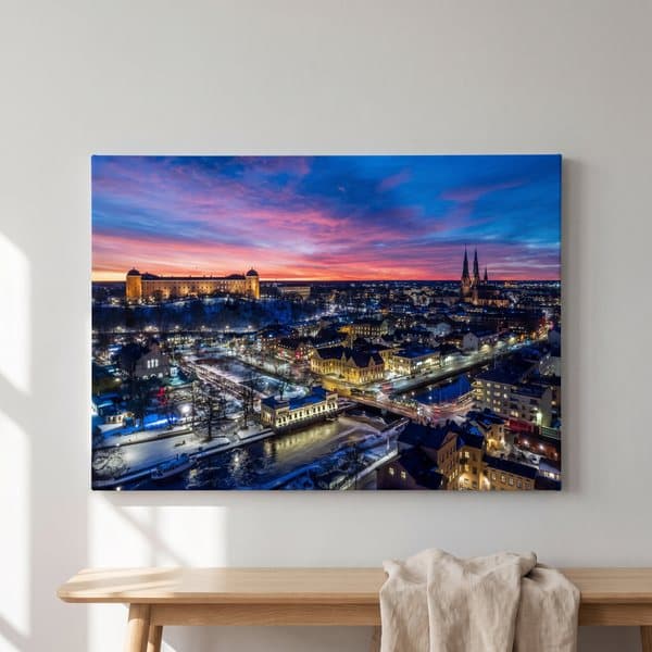 Uppsala Night Sky - Canvas Art - 1